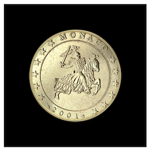 10 ¢ -  The Prince Rainier III Seal