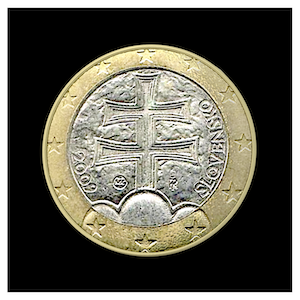 1 € - Double cross and three hills