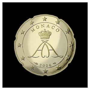 20 ¢ -  Prince Albert II Seal