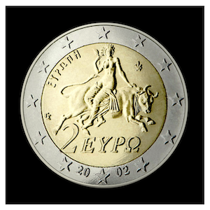 2 € - Abduction of Europe by Zeus