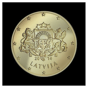 50 ¢ - Great Coat of Arms of Latvia