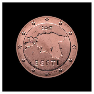 5 ¢ - Contours of Estonia