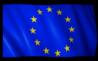 European union eu waving flag animated gif 1